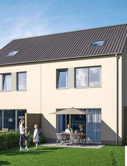 NEUBAU DHH - Neues Zuhause für Ihre Familie - energieeffiziente Massivbauweise und zwei Garagen - Ellgau