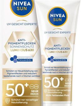 Nivea Sun Sonnenschutzpflege NIVEA SUN UV Gesicht Experte Anti-Pigmentflecken Sonnenschutz LSF 50+, Auch für empfindliche Haut, feuchtigkeitsspendend, nicht fettend.