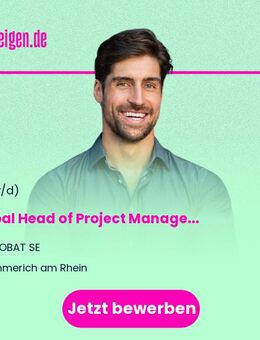 Global Head (m/w/d) of Project Management - Emmerich (Rhein)