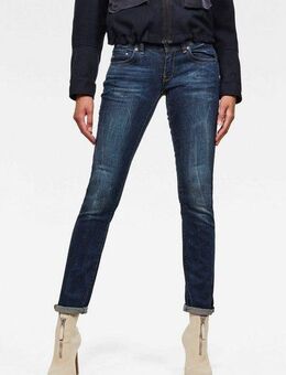 G-STAR Straight-Jeans Midge 5-Pocket-Design mit markanten Steppnähten