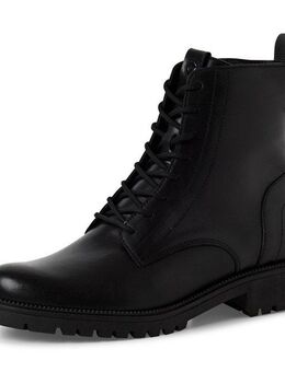 Tamaris Schnürstiefelette, Blockabsatz, Schnürboots, Businessschuh mit dezenten Ziernähten