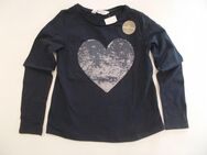 T-Shirt für Mädchen Marke H&M Dunkelblau Gr. 134-140 zu verkaufen. - Bielefeld