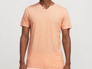 Jack & Jones T-Shirt JJESPLIT NECK TEE SS NOOS mit V-Ausschnitt