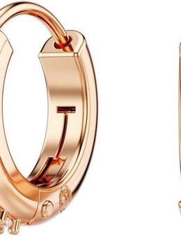 Swarovski Paar Creolen Schmuck Geschenk Matrix Ohrringe, mit Swarovski® Zirkonia (synth)