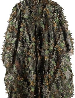 Tarnungszubehör Abenteuer Wald Game Outdoor mit schnelltrocknend Polyester 3D-Blätter Tarnen Cape Umhang Mantel Stealth Waldjagdbekleidung Arme Angeln - Bochum