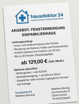 Fensterreinigung - Herford (Hansestadt)
