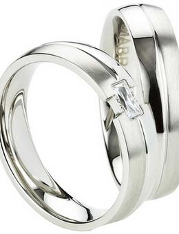 Schlichte & elegante Edelstahlringe AB2408-AB2409 - Aholming