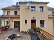Das besondere Stadthaus mit 3 Wohneinheiten + Garten + Terrasse + Kamin in der Uhrenstadt Glashütte mit tollem Talblick über die Stadt - Glashütte
