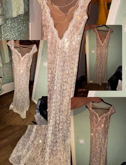 Kleid Gold Bege 1x getragen - Hamburg Altstadt