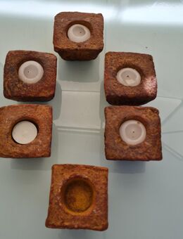 6 Kerzenständer Terracotta - Frankfurt (Main) Bockenheim
