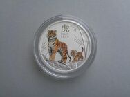 2 Oz Silber 9999 coloriert Australien Lunar Tiger - Halle (Saale)