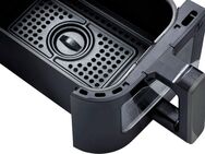 Medion® Heißluftfritteuse MD11760 P20 XXL, 2 separat gesteuerte Garkammern, Touch Display, 2400 W, 9 Automatikprogramme/je 4,35 l pro Korb, weiß