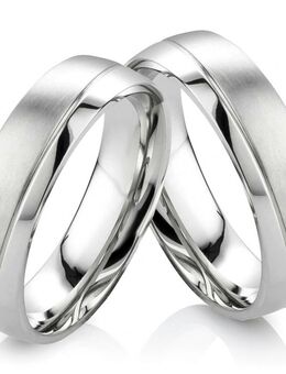 Moderne Ringe aus Edelstahl E139 ohne Stein mit Gravur - Aholming