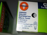 2x Leuchtmittel Osram E27 7W warmweiß gleich 40W Allgebrauchsleuchtmittel - Berlin Lichtenberg
