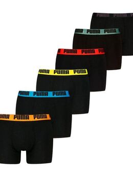 PUMA Boxershorts PUMA MEN EVERYDAY BOXER 6P ECOM (6er Pack) Elastischer Logobund, Stretchmaterial, ohne Eingriff