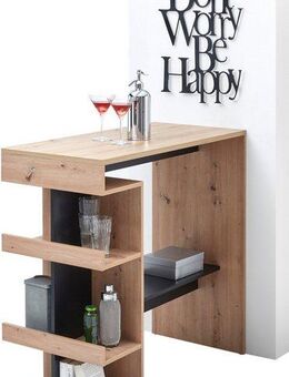 Stolkom Sp.z.o.o. Bartisch Smash, Eiche Artisan Dekor, Tisch mit Ablagefächer