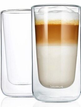 blomus Thermoglas NERO, Glas, Doppelwandig, Inhalt 320 ml, 2-teilig