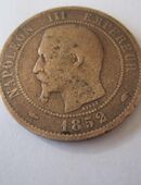 Münze Frankreich, NAPOLEON III, 1852, 10 Centimes in 8810