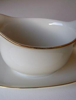 Arzberg Porzellan Sauciere cremefarben Goldrand Retro Vintage 5,- - Flensburg