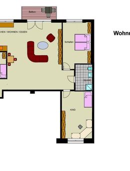 Wohnung 4,5 Zimmer Fußbodenheizung, Barrierefrei - Essen