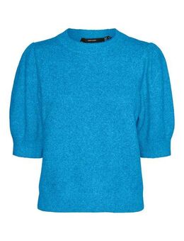 Vero Moda Strickpullover VMDOFFY 2/4 O-NECK PULLOVER GA NOOS mit leichten Puffärmeln