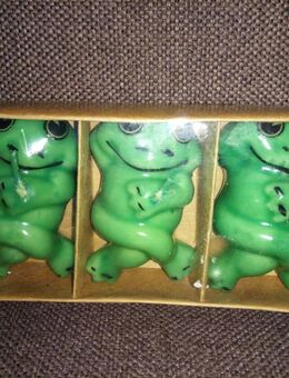 drei schöne Frosch Kerzen - Essen