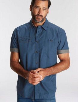 Man's World Kurzarmhemd mit kleinem Brustprint