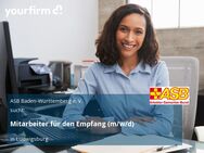 Mitarbeiter für den Empfang (m/w/d) - Ludwigsburg