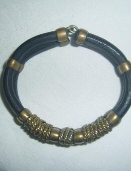 LEDERARMBAND MIT MESSING/EDELSTAHL/KUPFERVERZIERUNGEN - Baunatal