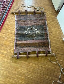 © Antiker Wandteppich aus Leder Antike Wiege Leather Hammock - Überlingen Zentrum