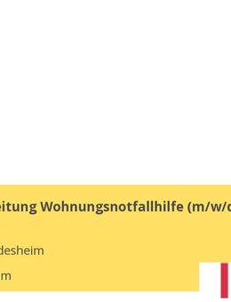 Sachbearbeitung Wohnungsnotfallhilfe (m/w/d) - Hildesheim