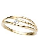 Firetti Goldring Schmuck Geschenk Gold 333 Damenring Goldring, mit Zirkonia (synth) in 00000