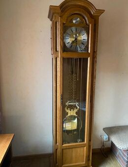 Westminster Pendeluhr Eiche hell 3Zug - Werk Top Zustand - Langerwehe