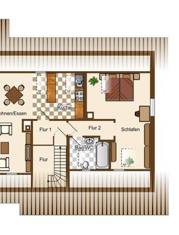 Attraktive 2 - Zimmer Dachgeschosswohnung mit Balkon - Kandern