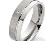 Damen Ring Titanring DT007 mit Stein Gravur - Aholming