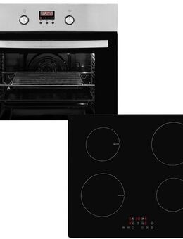 exquisit Backofen-Set BAKOIN656501H, mit Teleskopauszug nachrüstbar