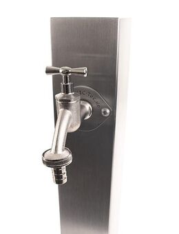TRINKWASSER Wassersäule TSQG 650 Edelstahl V2A eckig - Hiddenhausen