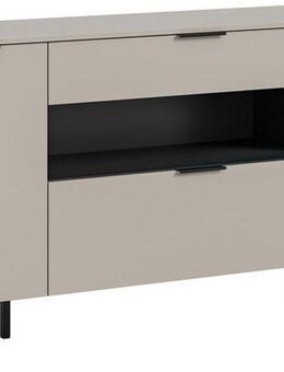 INOSIGN Sideboard ADIO, Breite 185cm, 2 Türen, 1 Schubkasten, 1 Klappe, mit Metall-Kufen (1 St), Highboard, Kommode, Lowboard, Schrank, Wohnzimmerschrank, Anrichte