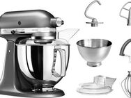 KitchenAid Küchenmaschine 5KSM175PSEMS MEDALLION-SILBER, 300 W, 4,8 l Schüssel, mit Zubehör im Wert von ca. 112,-€ UVP