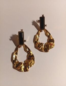 Exklusive vergoldete Ohrringe aus Edelstahl-Modern und elegant - Viernheim