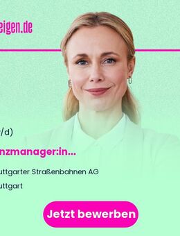 Finanzmanager:in (m/w/d) - Stuttgart