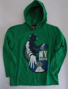 Sweat-Shirt mit Kapuze für Jungen der Marke ZAB Grün Gr. 152 zu verkaufen. - Bielefeld