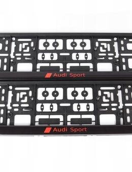 2x ORIGINAL Kennzeichenhalter für Audi Sport UV-Druck witterungsbeständig Set 56739 - Wuppertal