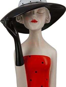 GILDE Dekofigur Figur Lady mit schwarzem Hut (1 St)