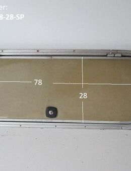 Dethleffs Staufachklappe ca 78 x 28 mit Schlüssel und Rahmen (zB RM4) Sonderpreis (Stauraumklappe, Serviceklappe) - Schotten Zentrum