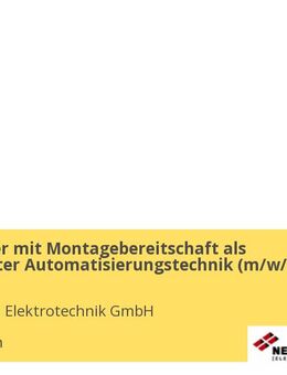 Elektroniker mit Montagebereitschaft als Fachbauleiter Automatisierungstechnik (m/w/d) - München