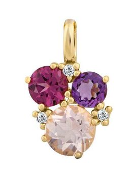 Orolino Kettenanhänger 585 Gold mit echten Steinen