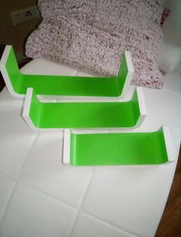 Wandregale, Schweberegale, 3er-Set, weiß/grün, neu/OVP - Leipzig Nordwest