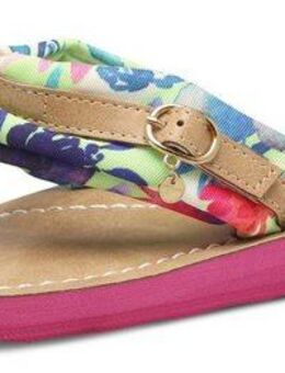 Tamaris AVRIL Zehentrenner, Sommerschuh, Flats, Schlappen mit T-Logoanhänger