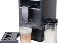 Hanseatic Kaffeevollautomat HACM121470ST, magnetisch, abnehmbare Tassenabstellfläche, zwei separate Milchtanks